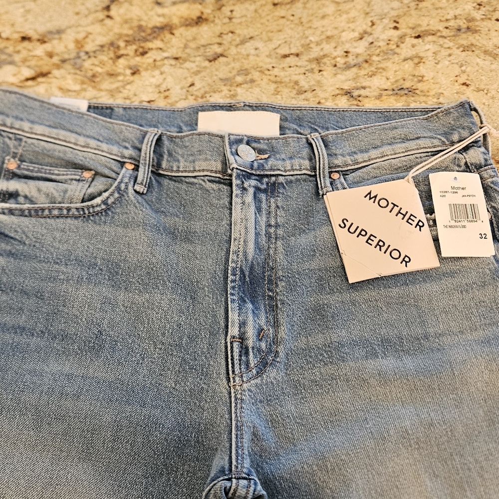 MOTHER Light Blue High-Rise Jeans